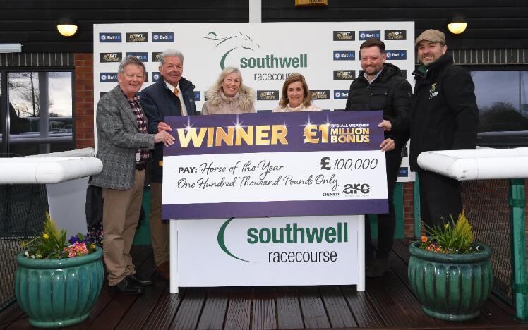 The Owners of Artisan Dancer at Southwell Racecourse