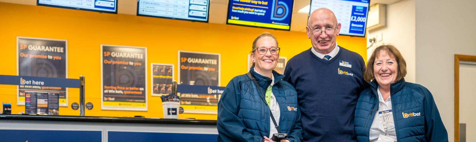 The britbet team at Doncaster Racecourse