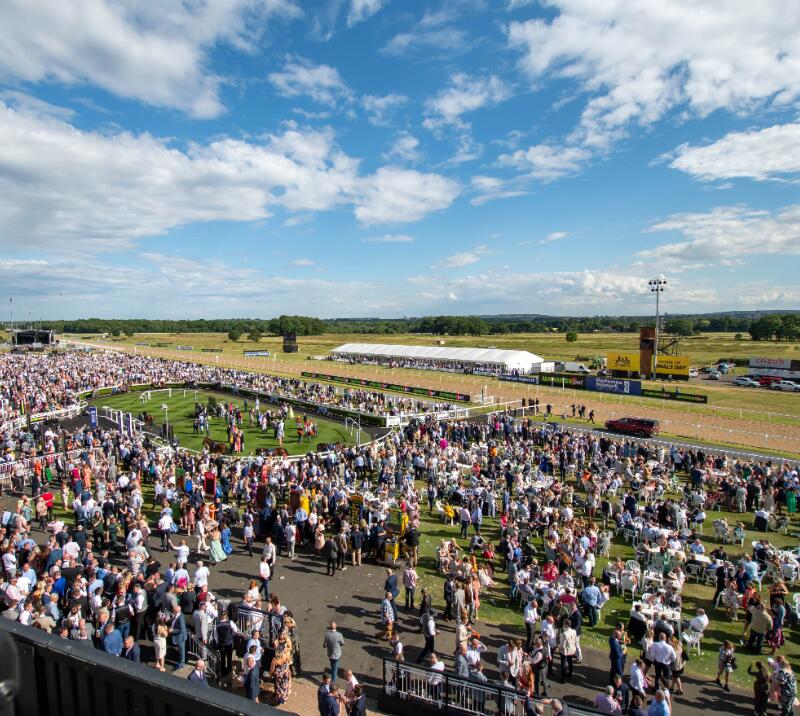 Blue skies above a busy crowd for Plate festival at Newcastle Racecourse