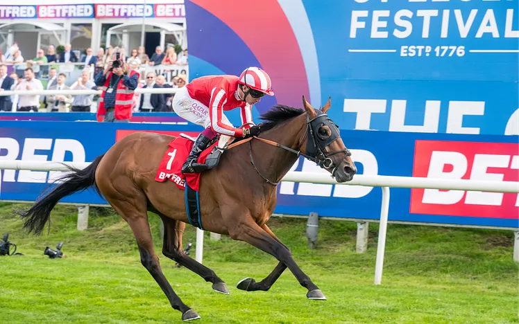 Caballo De Mar winning the Doncaster Cup at Doncaster St Leger Gents Day 2026