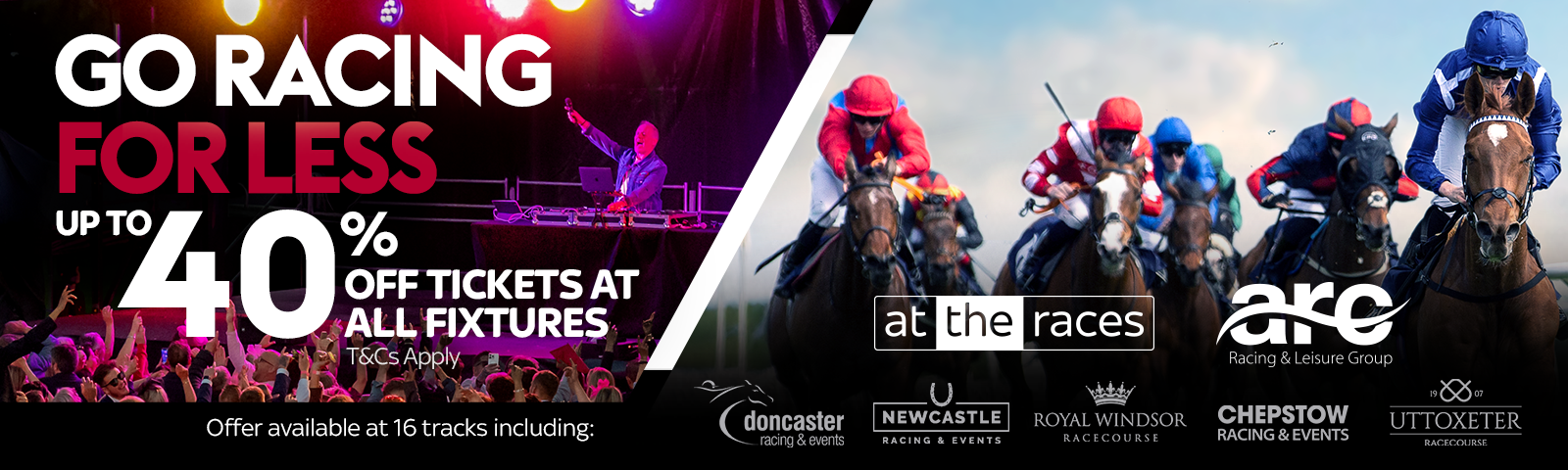 ATR 40% Off Tickets (All fixtures)