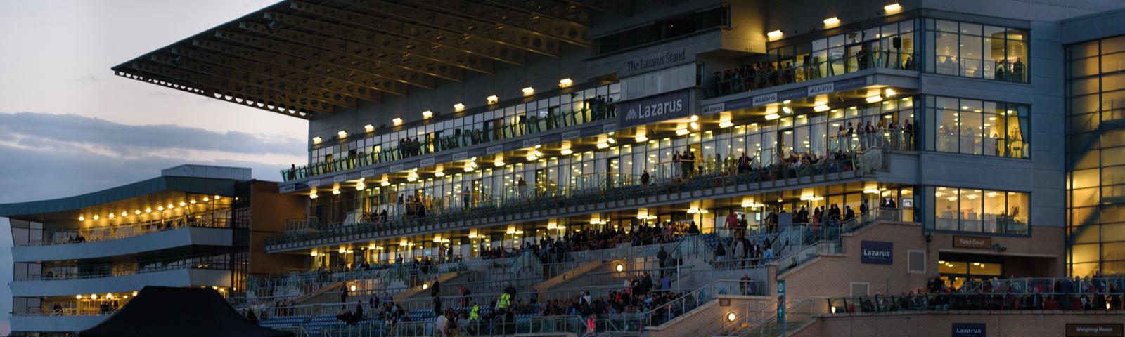 Grandstand at Doncaster Racecourse.