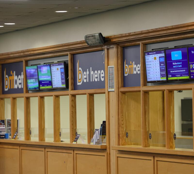 A britbet kiosk at Newcastle Racecourse