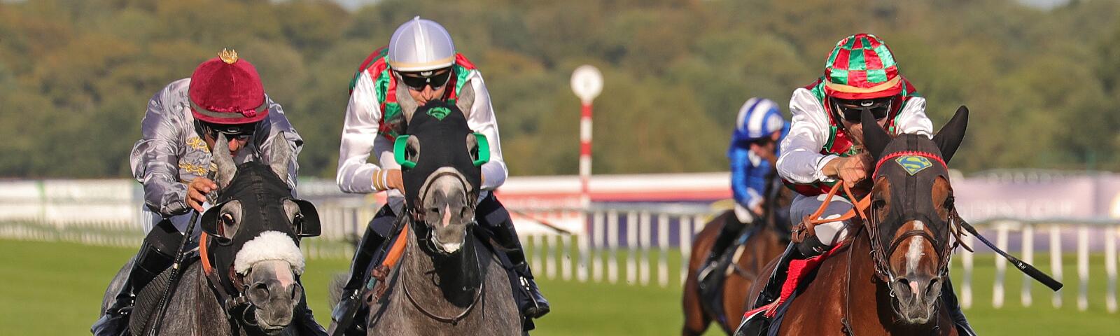 Hayyan and Ioritz Mendizabal win the UAE President Cup (UK Arabian Derby) Group 1PA at Doncaster © Debbie Burt